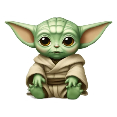 Bébé yoda sticker