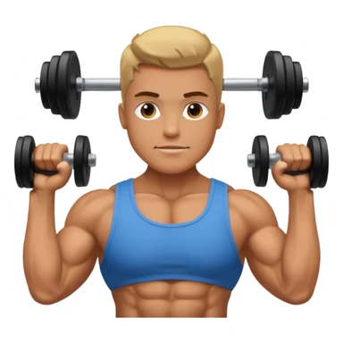 haltère épaule sticker