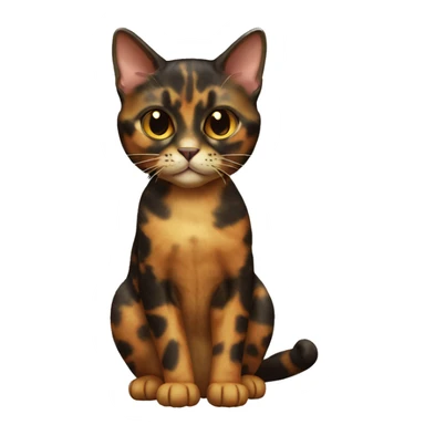 Tortoiseshell Cat Breed Full Body sticker