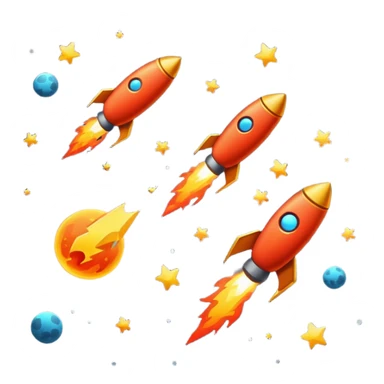 meteoroids falling in space sticker
