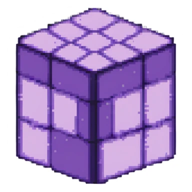 purple glowing box sticker
