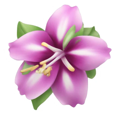 Exotic flower sticker