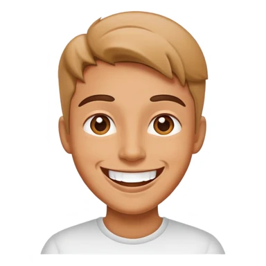 happy mood face with a big smile sticker