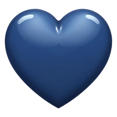 Navy heart shape sticker