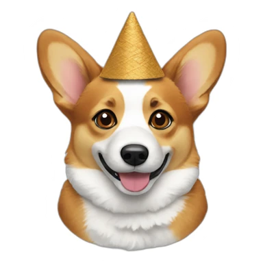 corgi wearing a yarmulke sticker