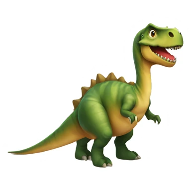 dinosauro sulla spiaggia sticker