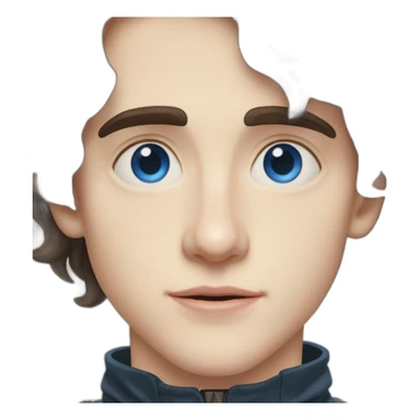paul atreides still suit timothee chalamet blue eyes sticker