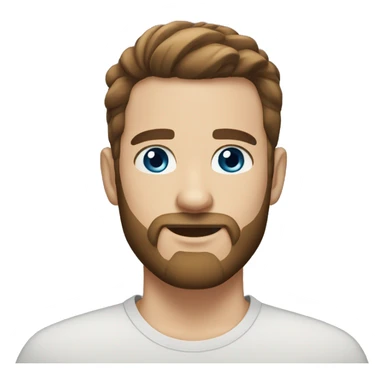 medium beard
blue eyes
shaved hair
Brown hair sticker