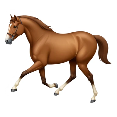 trotting horse sticker