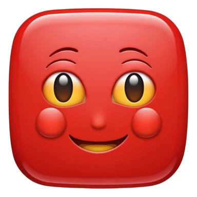 Generate a rounded rectangular red shape sticker