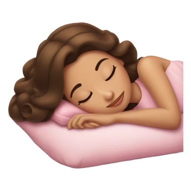 Sleeping brunette beauty Disney sticker
