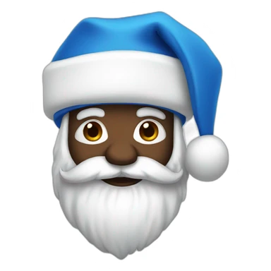 blue santa sticker