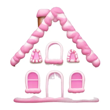 Pink Gingerbread House Aesthetic sticker