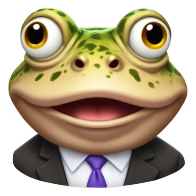 trump in the style of bufo sticker