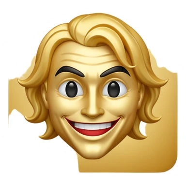 golden joker emojis sticker
