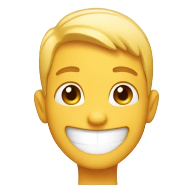 Smiling boy winking and laughing  sticker