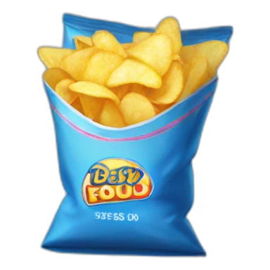 bag of chips sticker