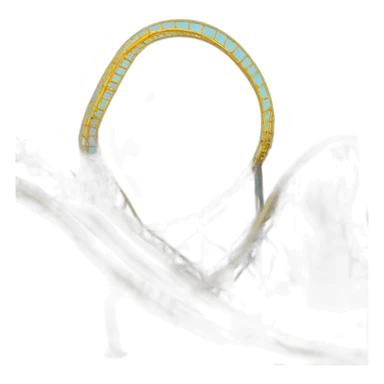 A rollercoaster splashing into water sticker