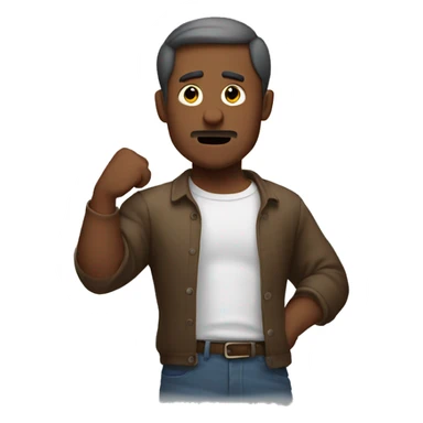 Man shrugging but the left arm is broken sticker