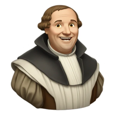 Martin Luther Germany laughed sticker