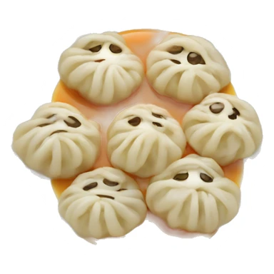 On plate momos sticker