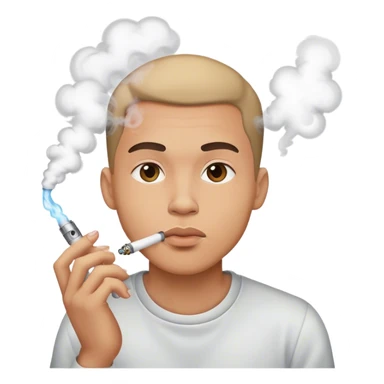 Man vaping  sticker