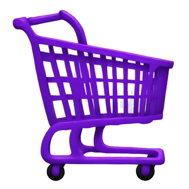 Purple shopping cart sticker