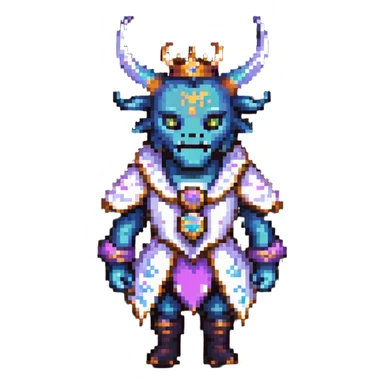 The Beast from Beauty and the Beast, monster prince with horns and fancy clothes sticker