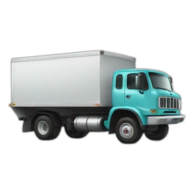 truck with donations sticker