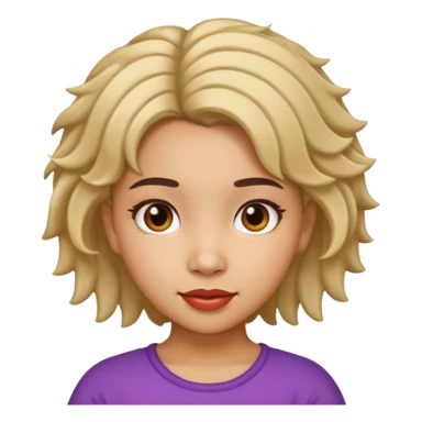 hispanic children girl with playful hairstyle  sticker