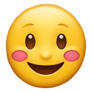 happy face emoji in the middle of a city near a canal sticker