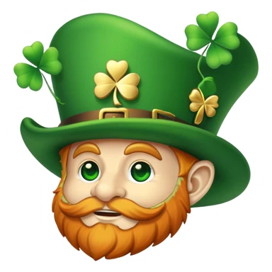 80'pc with Irish leprechaun hat sticker