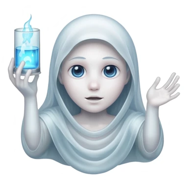 ghost with glass sticker