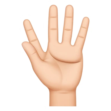 Hand sign in the shape of the letters HK as sticker