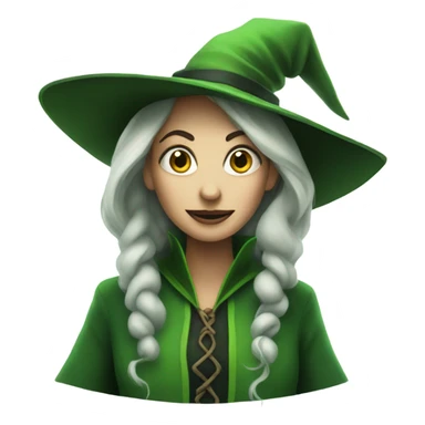 Green witch from wicked  sticker
