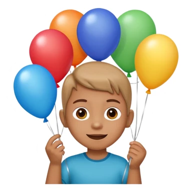 Balloons holder kid sticker