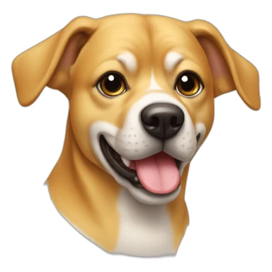 Chien qui mange du miel sticker