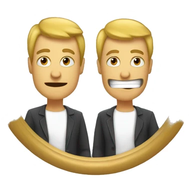 A mirror hitting another mirror sticker