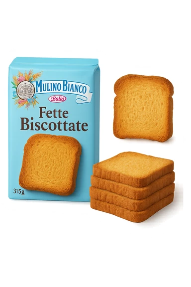 Fette Biscottate Mulino Bianco viste sfuse in italiano sticker