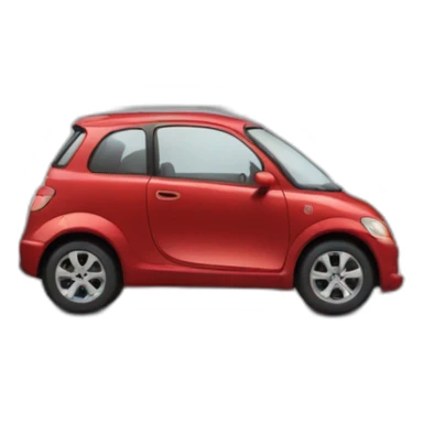 Voiture sur un immeuble sticker