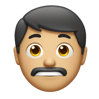Asian dude with one eye open and tongue out sticker