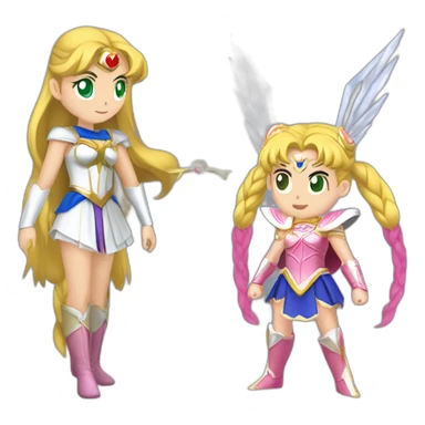 Sailormoon vs Princess Zelda sticker