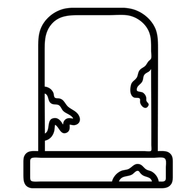 Add moss and weathering to a traditional Norway gravestone without cross, keep the style consistent with the original, no background. sticker