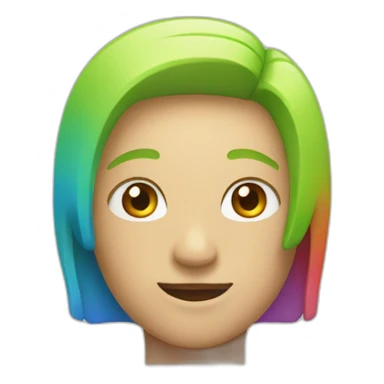 a colorful square with rounded corners sticker