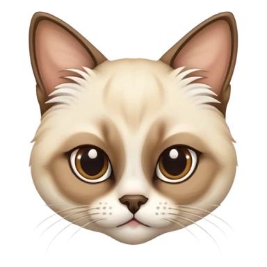 mischievous siamese cat peeking sticker