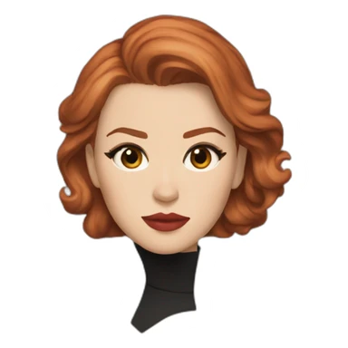 Scarlett Johansson as natasha romanov sticker