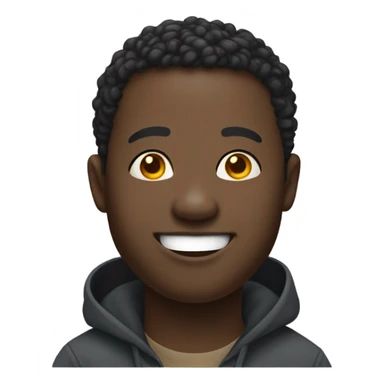 black man with downsyndrom sticker