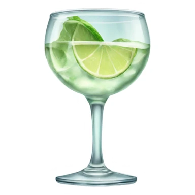 gin glass sticker
