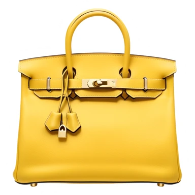 front pale yellow birkin hermes bag sticker