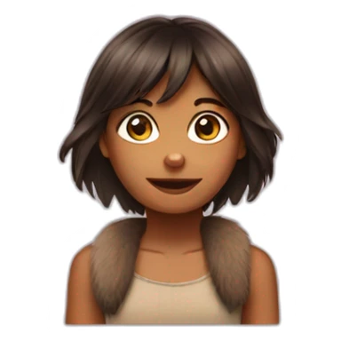 Girl Mowgli  sticker